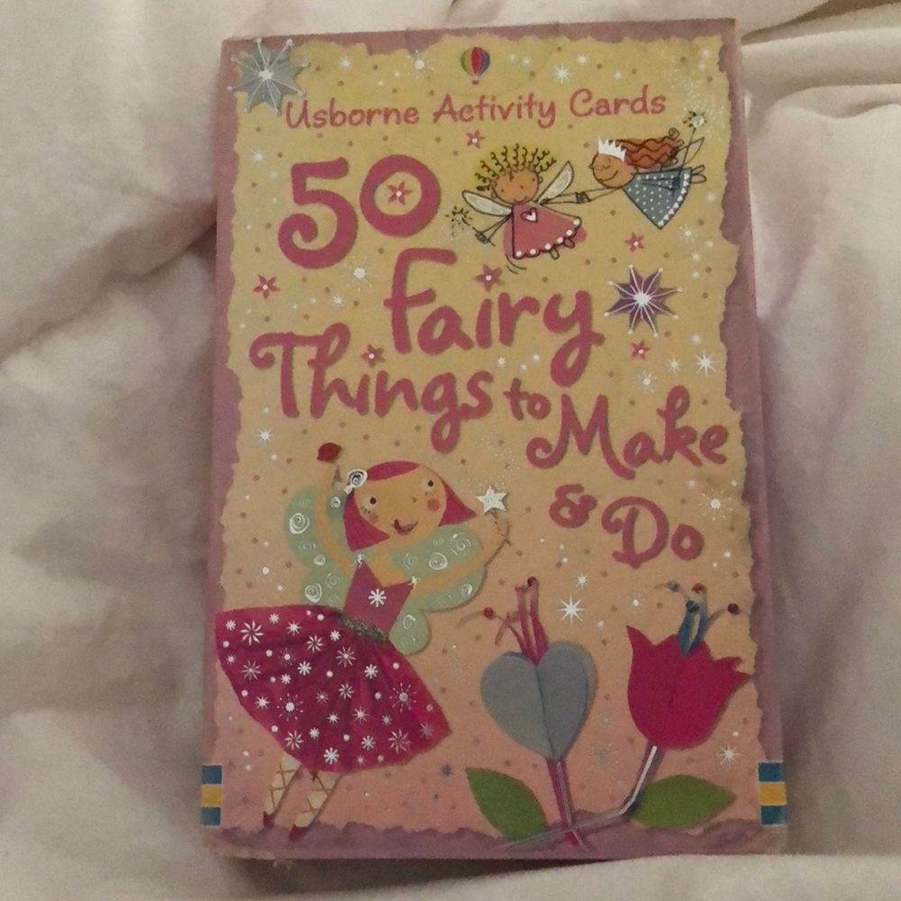 USBORNE ACTIVITY CARDS - 50 FAIRY THINGS TO DO & MAKE